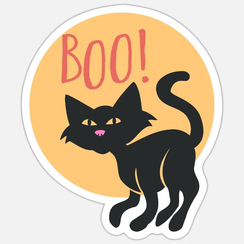Hou! - Sticker taille S (10 x 10 cm) - blanc mat