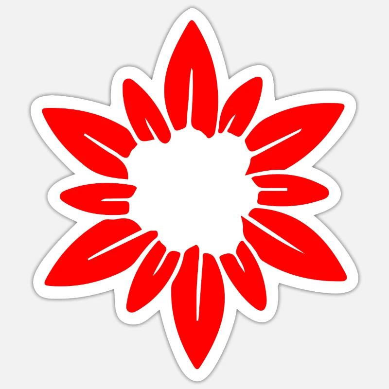 Schweizer Enzian Sticker Größe S (10 x 10 cm)