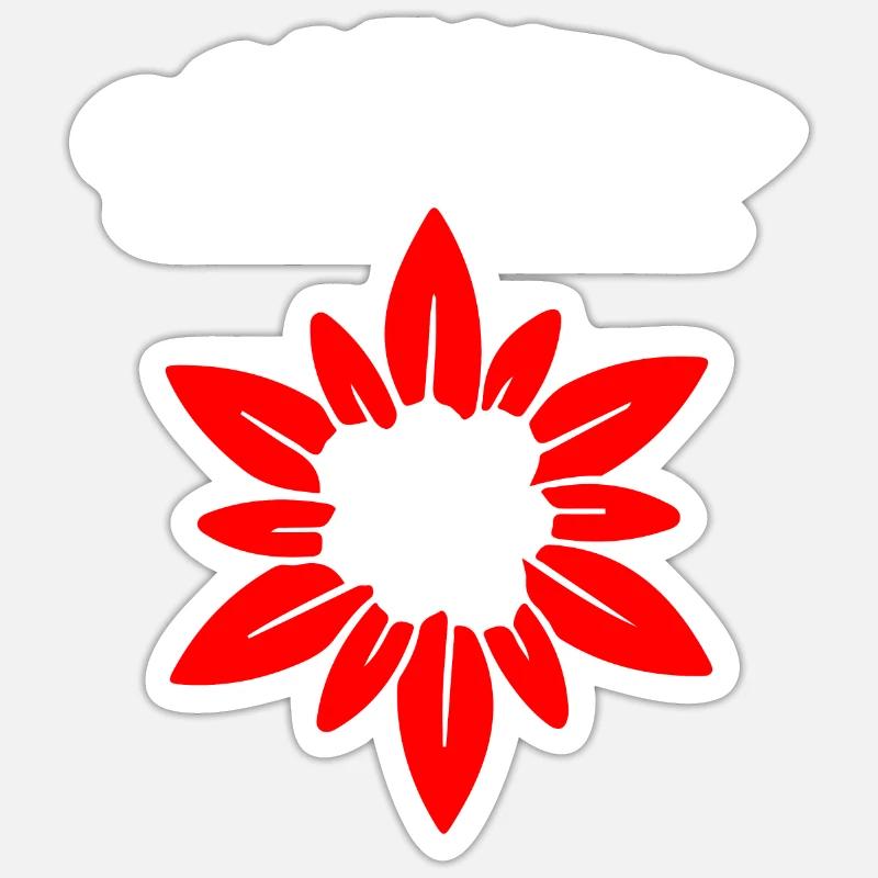 Schweizer Enzian Sticker Größe S (10 x 10 cm)