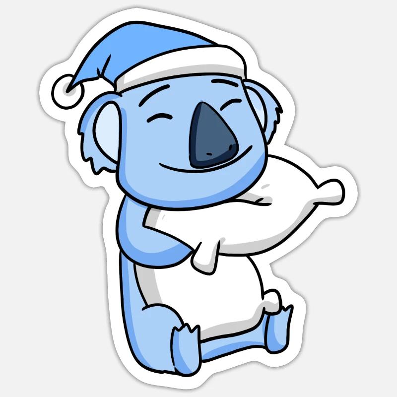 Koala Bébé - Sticker taille S (10 x 10 cm) - blanc mat