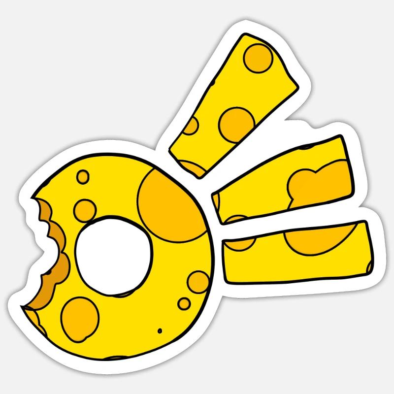 Cheese Comet Symbol Sticker size S (10 x 10 cm)