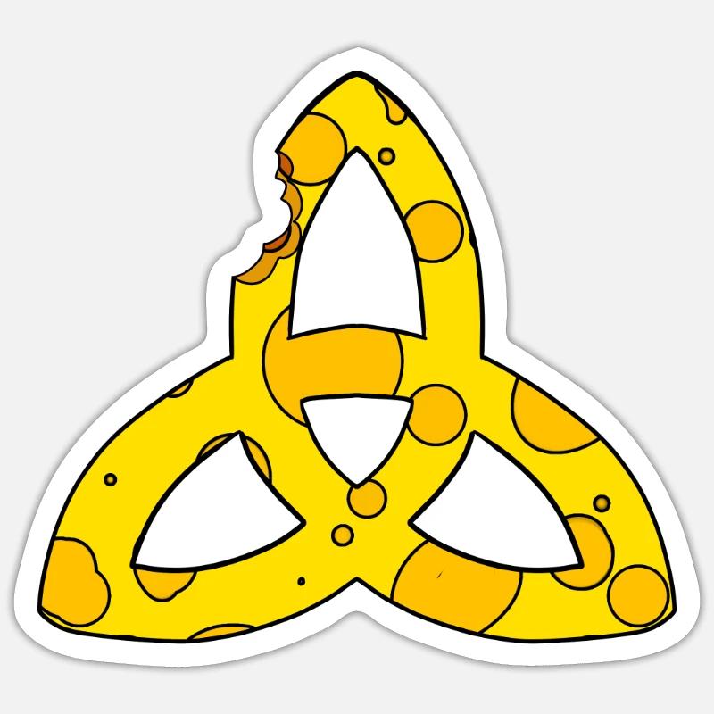 Keltisches Symbol Triqueta Endlos Geschenk - Sticker Größe S (10 x 10 cm) - Mattweiß