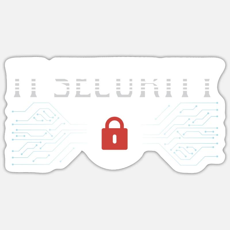 It Security Hack Cybersécurité Hacking Hacker Sticker taille S (10 x 10 cm)