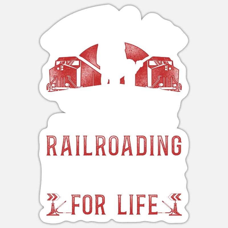 Freight Diesel Train Driver - Sticker size S (10 x 10 cm) - white matte