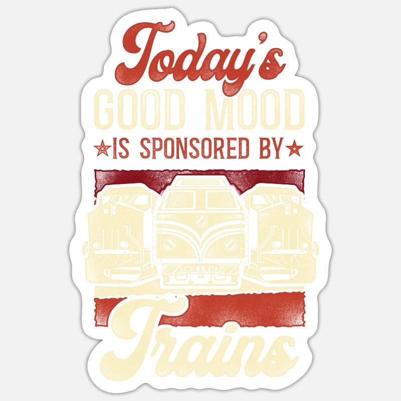 Freight Diesel Train Driver - Sticker size S (10 x 10 cm) - white matte