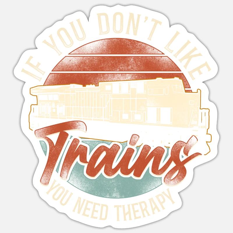 Freight Diesel Train Driver Sticker size S (10 x 10 cm)