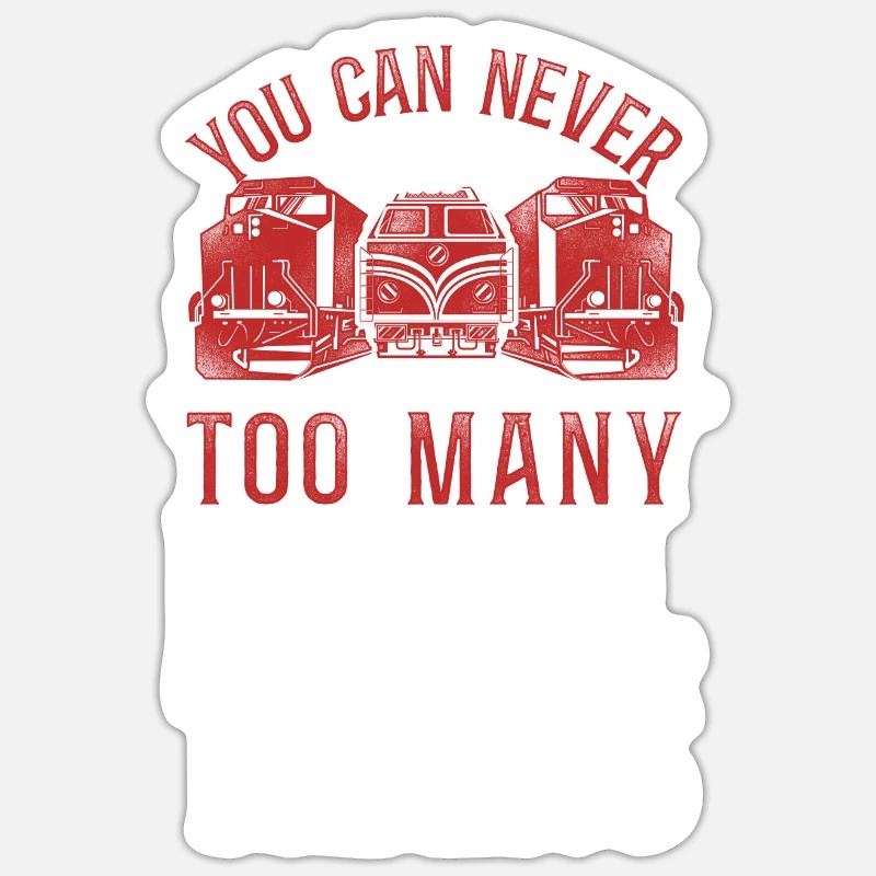 Freight Diesel Train Driver Sticker size S (10 x 10 cm)