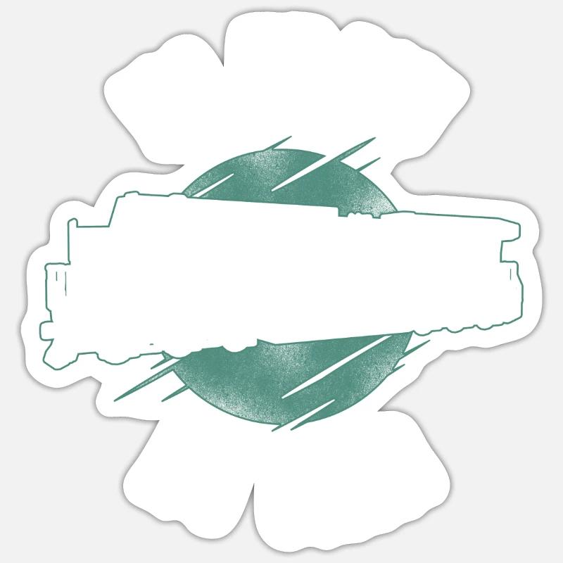 Freight Diesel Train Driver Sticker size S (10 x 10 cm)