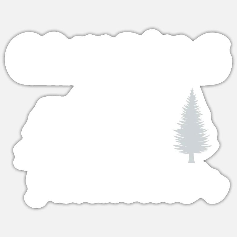 Simulateur de camping - Sticker taille S (10 x 10 cm) - blanc mat