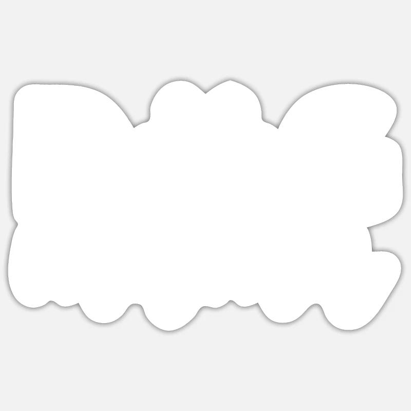 Hundemama - Sticker Größe S (10 x 10 cm) - Mattweiß