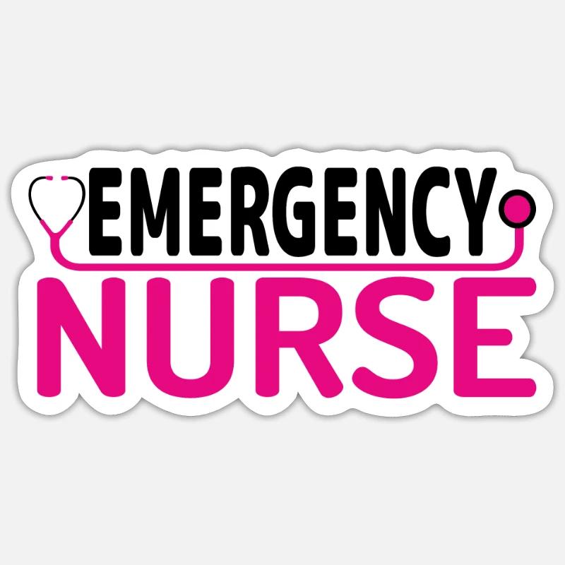 Notfall Krankenschwester Sticker Größe S (10 x 10 cm)
