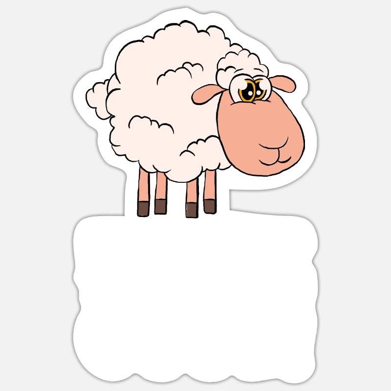My sheep thinks I'm cool Sticker size S (10 x 10 cm)