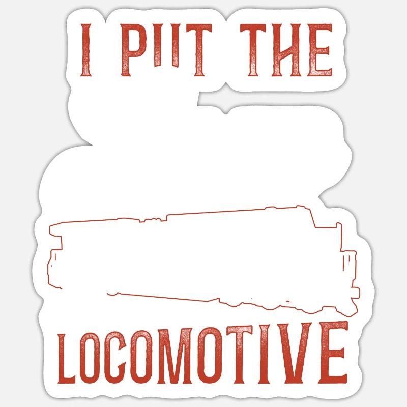 Freight Diesel Train Driver Sticker size S (10 x 10 cm)