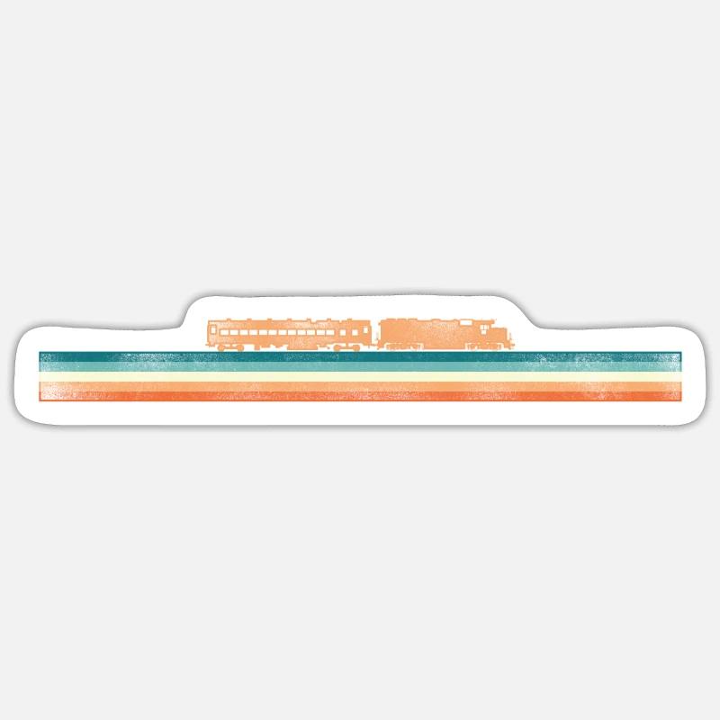 Freight Diesel Train Driver - Sticker size S (10 x 10 cm) - white matte