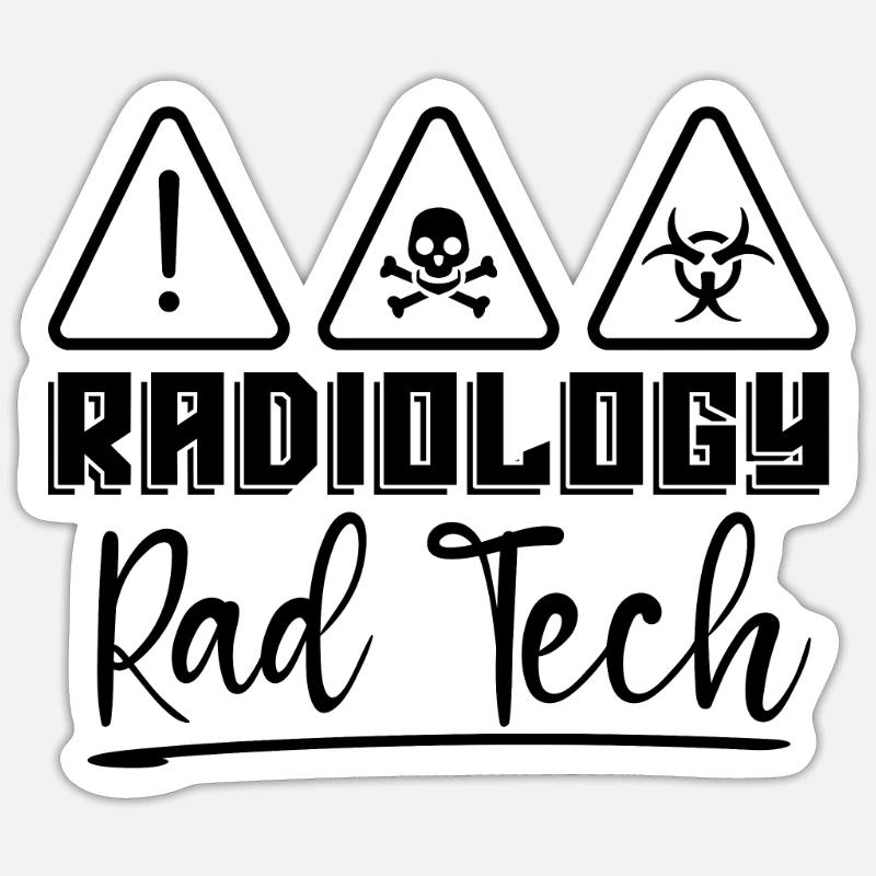 X-ray Radiology X-ray Technician Gift Idea Sticker size S (10 x 10 cm)