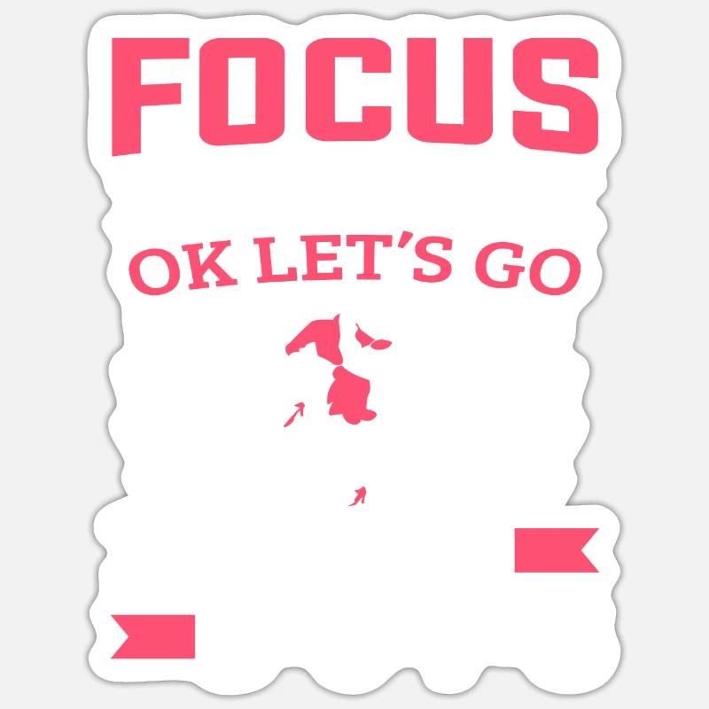 Salsa Dancer Focus S’il vous plaît Ok Let’s Go Salsa Sticker taille S (10 x 10 cm)