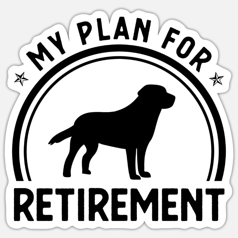 Mon plan de retraite - Sticker taille S (10 x 10 cm)