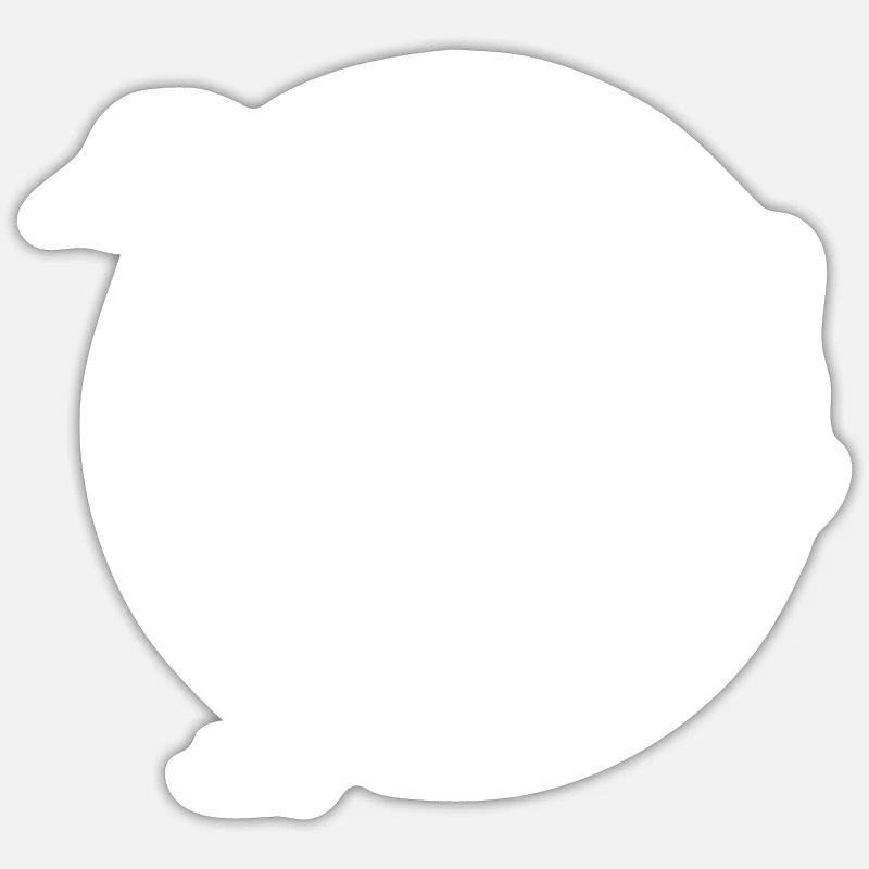 Easily distracted by ducks - ducky Sticker size S (10 x 10 cm)