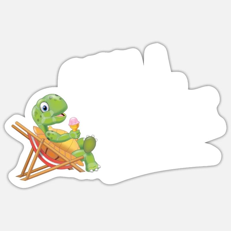 Chill Toad | Funny Turtle Chiller Sticker size S (10 x 10 cm)
