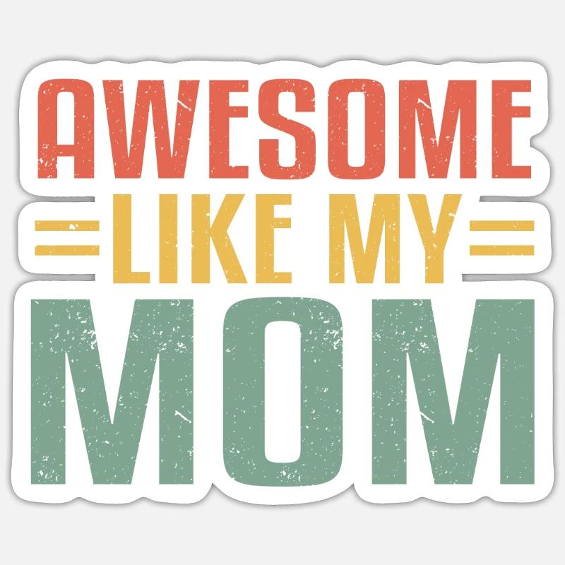 Mama Schulabschluss Abschlussfeier Schule Mutter Sticker Größe S (10 x 10 cm)