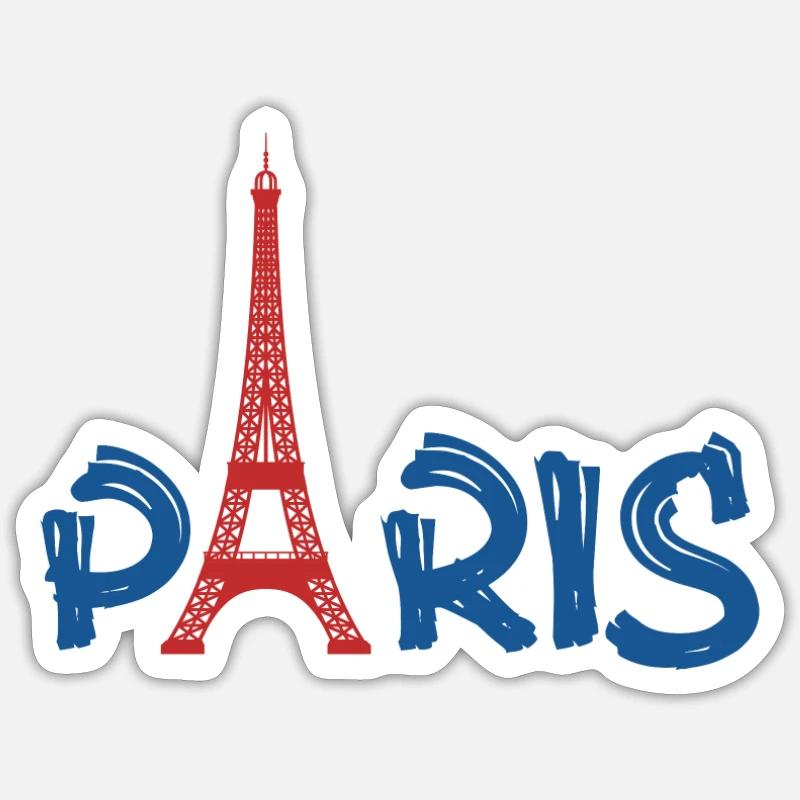 PARIS - Sticker size S (10 x 10 cm) - white matte