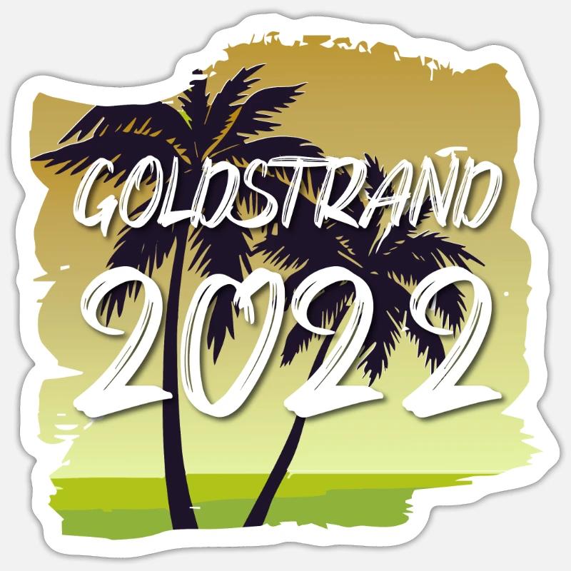 Sables d’Or 2022 - Sticker taille S (10 x 10 cm) - blanc mat