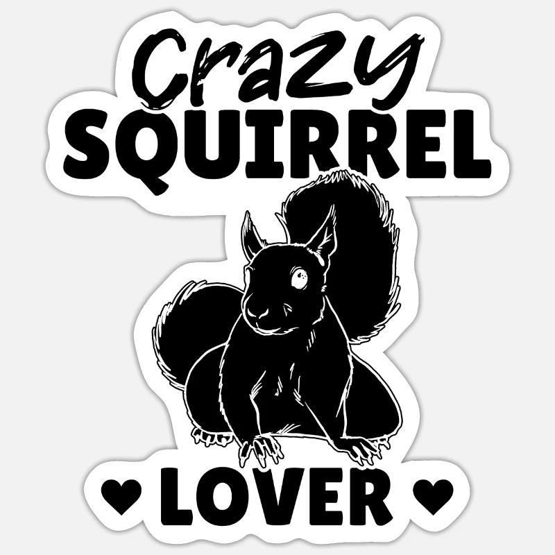 Squirrels, squirrels, cute Sticker size S (10 x 10 cm)
