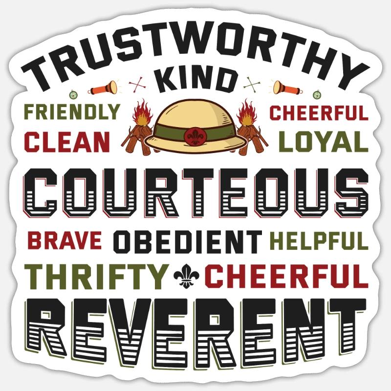 Scout Character Traits Scouting Sticker size S (10 x 10 cm)