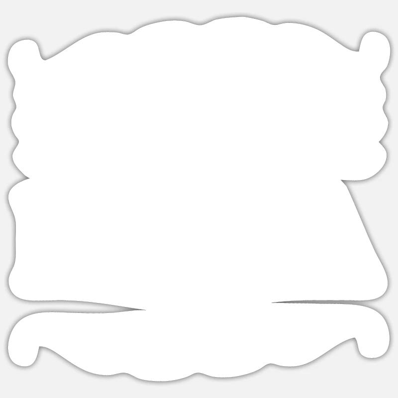 Chiens Grand-mère - Sticker taille S (10 x 10 cm) - blanc mat