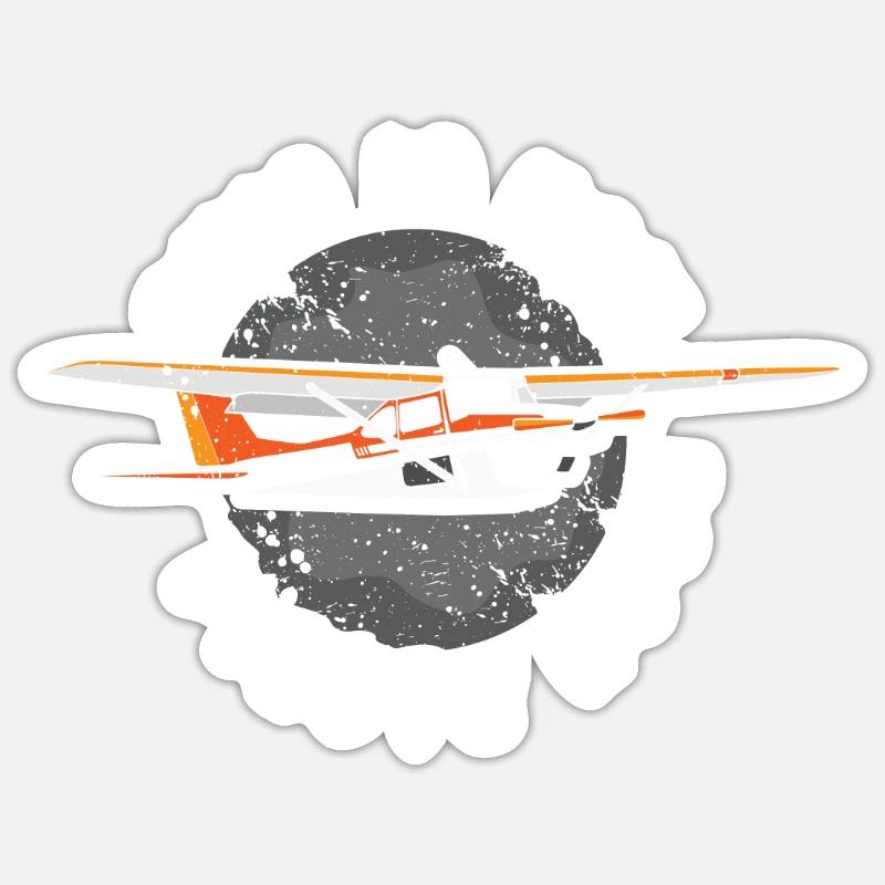 Pilot Captain Pilot Glider Sticker size S (10 x 10 cm)