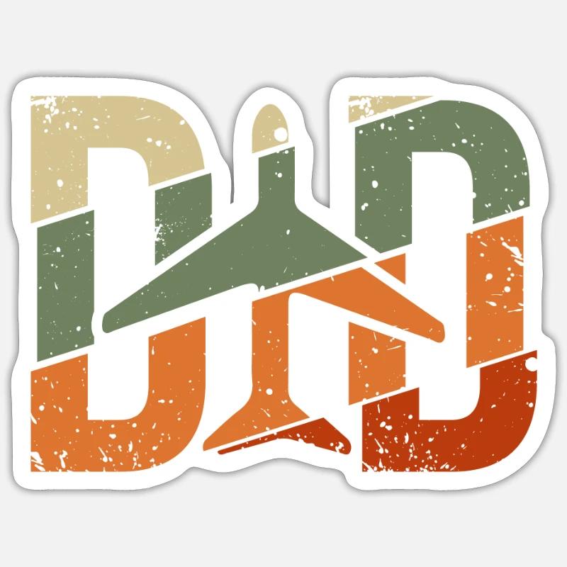 Pilot Captain Pilot Glider Sticker size S (10 x 10 cm)