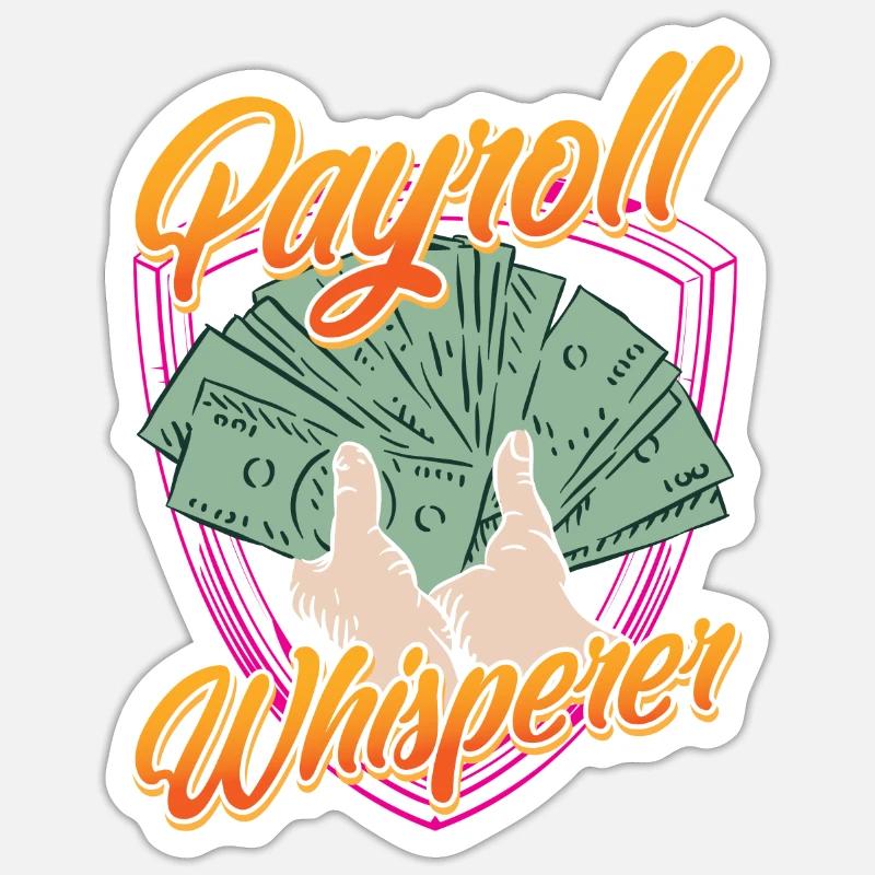 Payroll Whisperer Ressources humaines RH Sticker taille S (10 x 10 cm)