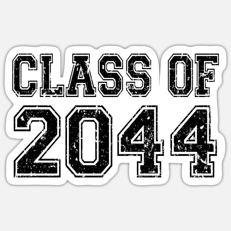 Classe de 2044 - Sticker taille S (10 x 10 cm) - blanc mat