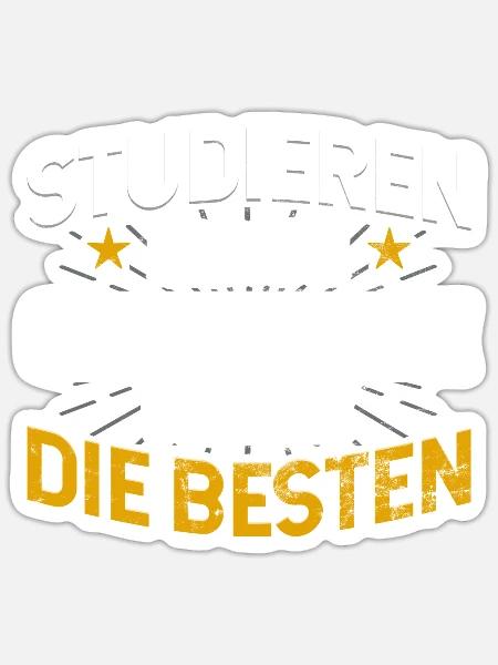 Geologe Studiere kann jeder - Sticker Größe S (10 x 10 cm) - Mattweiß