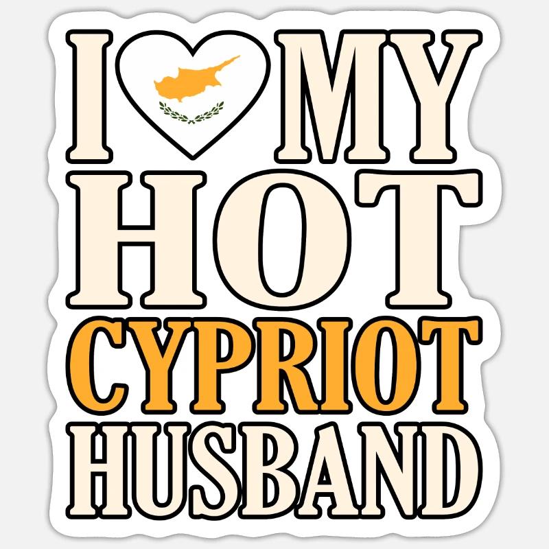 Zypern - Sticker Größe S (10 x 10 cm) - Mattweiß