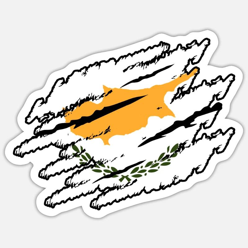 Chypre Sticker taille S (10 x 10 cm)