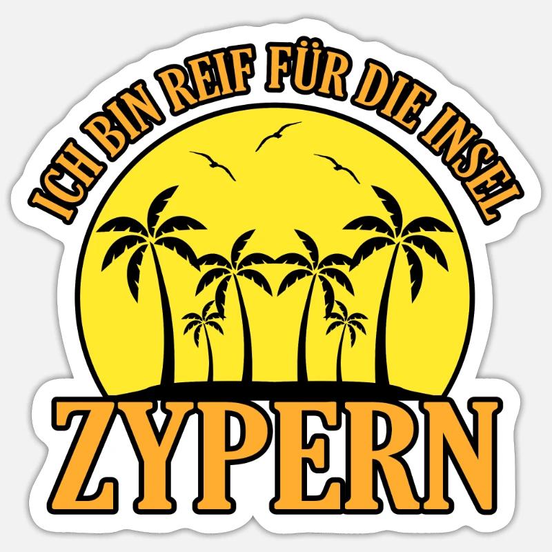 Zypern Sticker Größe S (10 x 10 cm)
