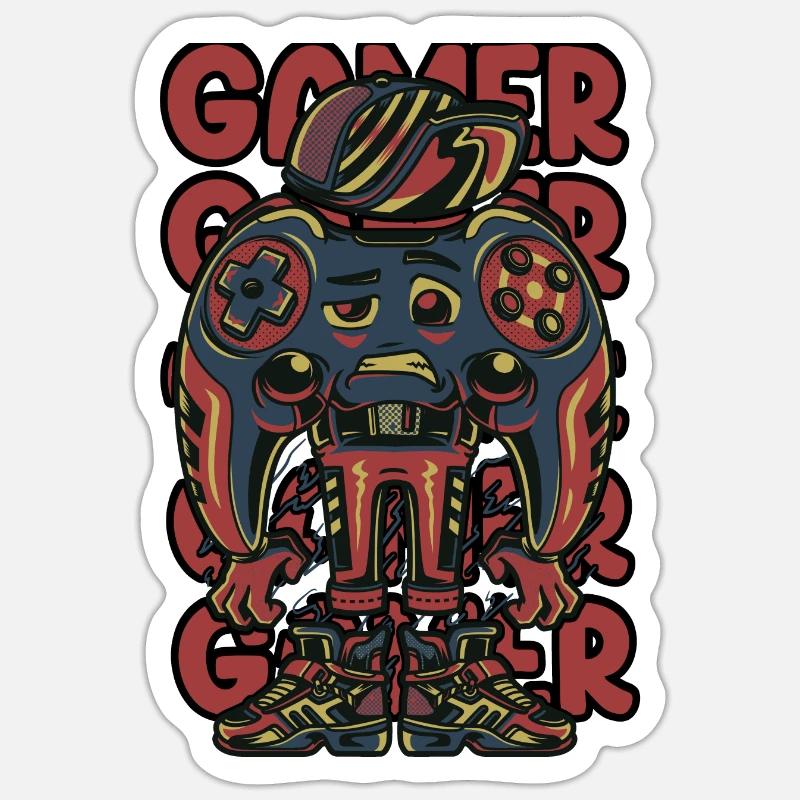 Epic Cool Controller Gaming Design For Gamers Sticker size S (10 x 10 cm)