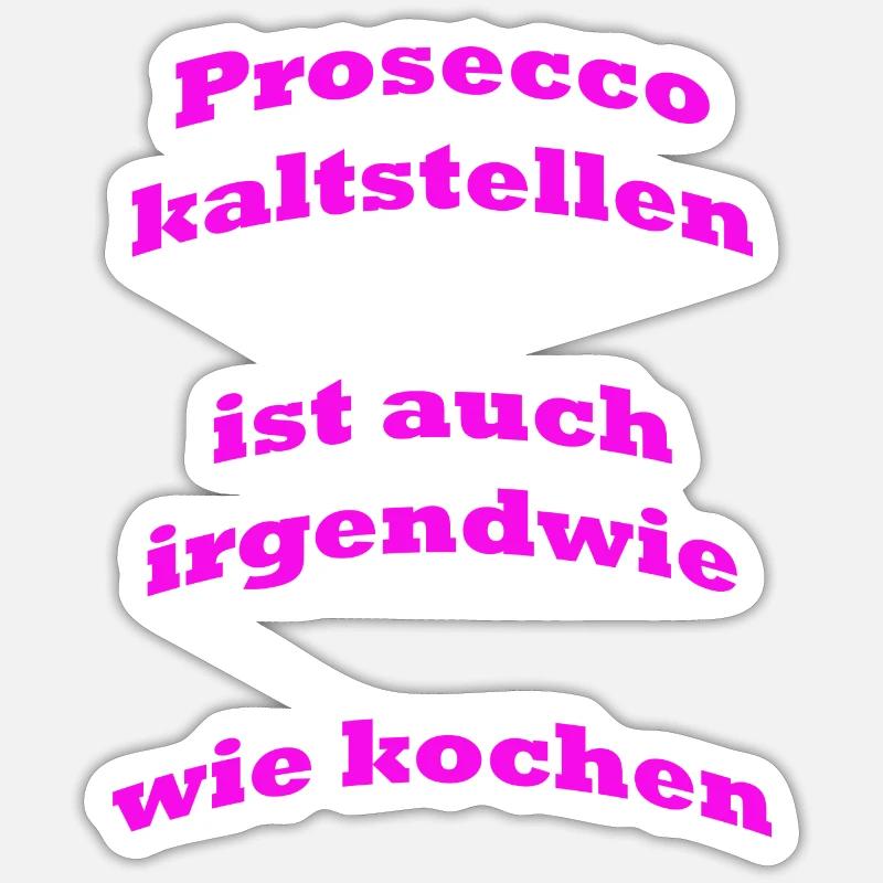 Prosecco Sticker Größe S (10 x 10 cm)