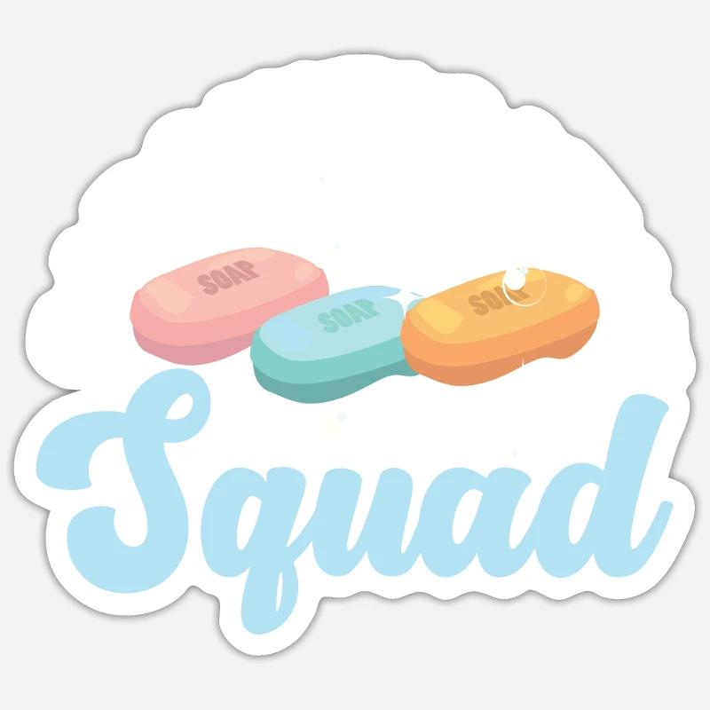 Fabrication de savon - Sticker taille S (10 x 10 cm) - blanc mat
