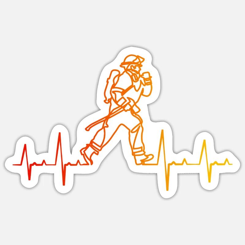 Firefighter Fire Brigade - Sticker size S (10 x 10 cm) - white matte