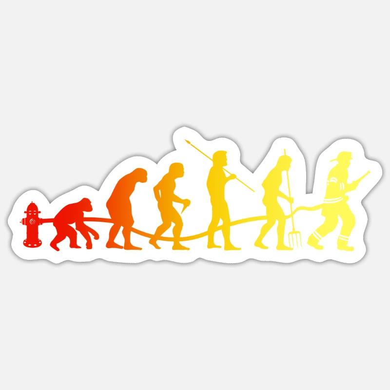 Firefighter Fire Brigade Sticker size S (10 x 10 cm)