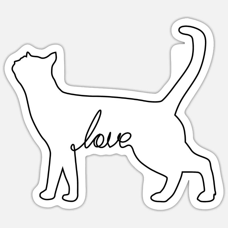 Feline Sticker size S (10 x 10 cm)