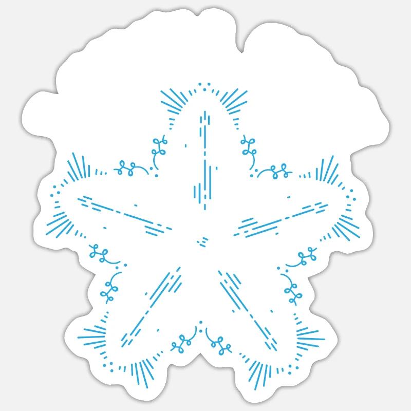 Schnee muss auf eiskalte verschneite Wintersaison Sticker Größe S (10 x 10 cm)