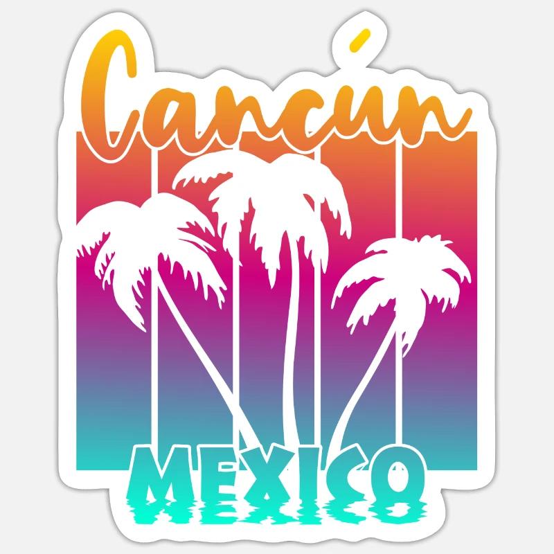 Cancun Mexico - Sticker size S (10 x 10 cm) - white matte