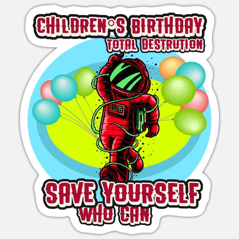 Marsmann - Sticker Größe S (10 x 10 cm) - Mattweiß