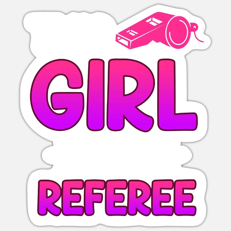 Signore arbitro arbitro arbitro - Sticker formato S (10 x 10 cm) - bianco opaco