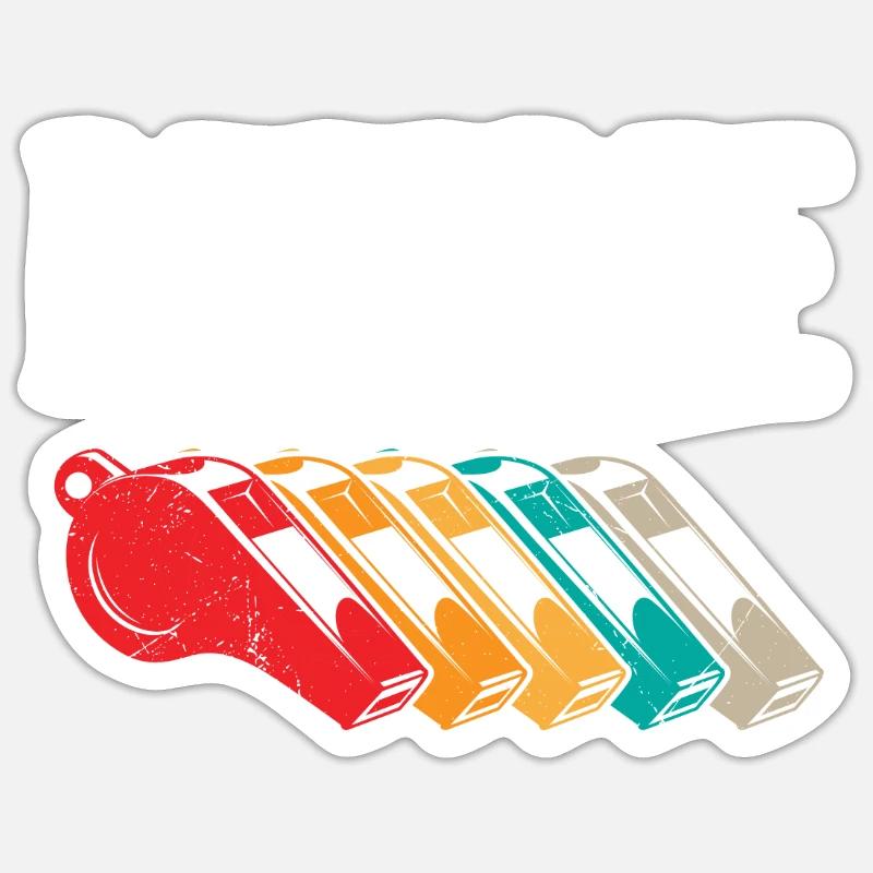 Referee Evolution Schiri - Sticker size S (10 x 10 cm) - white matte