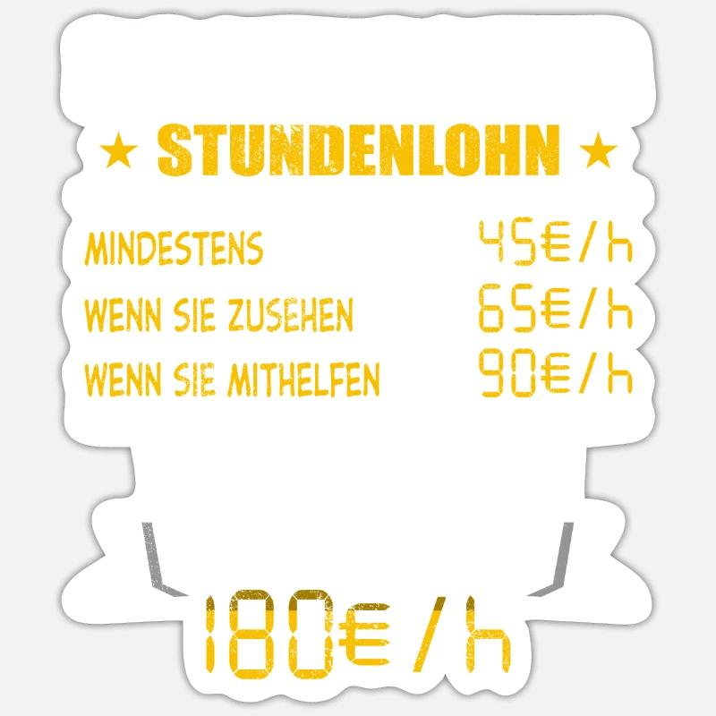 Dachdecker - Sticker Größe S (10 x 10 cm) - Mattweiß