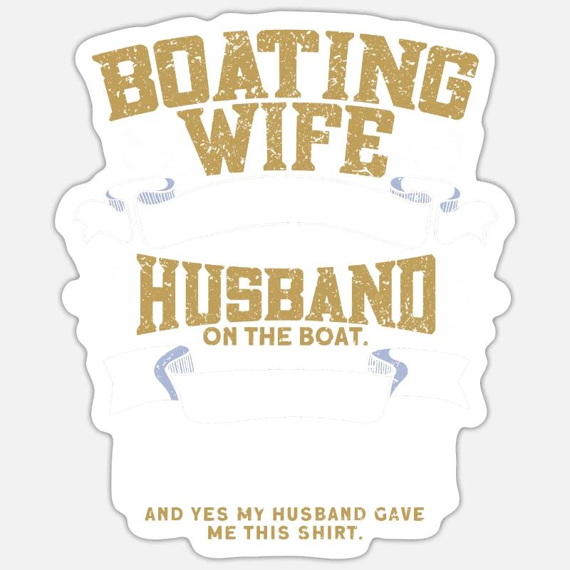 Boot Captain Bootfahrer Boots-Kapitän Boot Shirt - Sticker Größe S (10 x 10 cm) - Mattweiß
